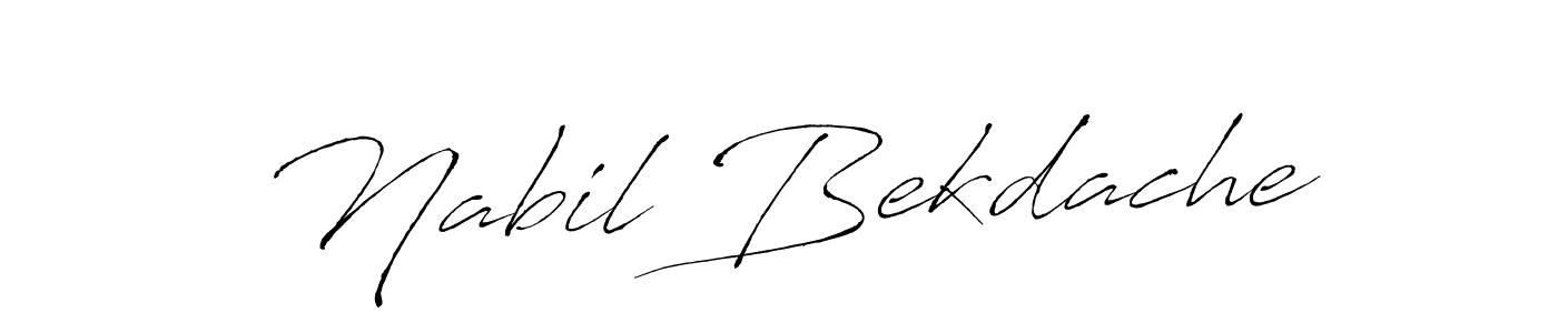 Use a signature maker to create a handwritten signature online. With this signature software, you can design (Antro_Vectra) your own signature for name Nabil Bekdache. Nabil Bekdache signature style 6 images and pictures png
