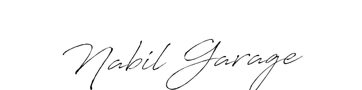 Nabil Garage stylish signature style. Best Handwritten Sign (Antro_Vectra) for my name. Handwritten Signature Collection Ideas for my name Nabil Garage. Nabil Garage signature style 6 images and pictures png