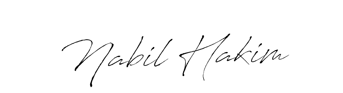The best way (Antro_Vectra) to make a short signature is to pick only two or three words in your name. The name Nabil Hakim include a total of six letters. For converting this name. Nabil Hakim signature style 6 images and pictures png