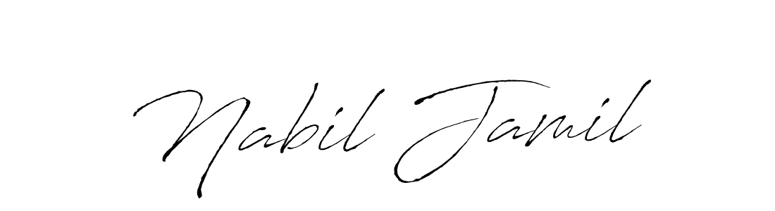 Also we have Nabil Jamil name is the best signature style. Create professional handwritten signature collection using Antro_Vectra autograph style. Nabil Jamil signature style 6 images and pictures png