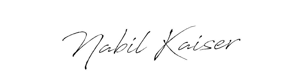 The best way (Antro_Vectra) to make a short signature is to pick only two or three words in your name. The name Nabil Kaiser include a total of six letters. For converting this name. Nabil Kaiser signature style 6 images and pictures png