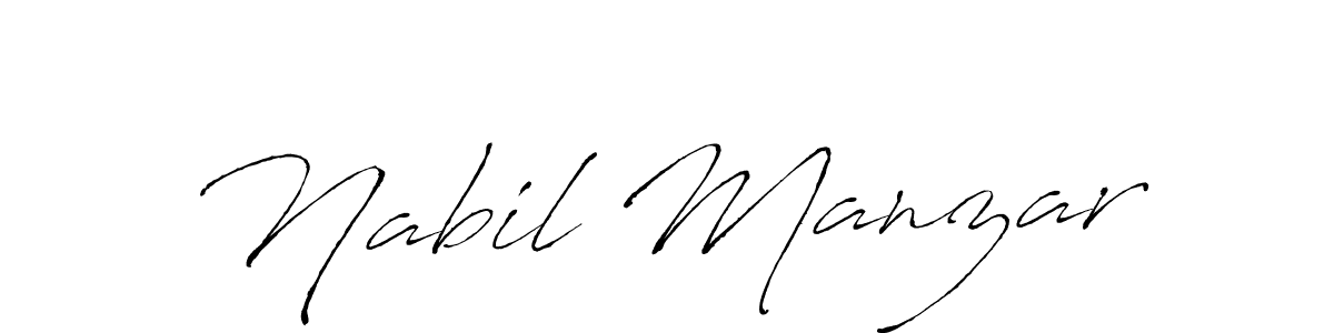 The best way (Antro_Vectra) to make a short signature is to pick only two or three words in your name. The name Nabil Manzar include a total of six letters. For converting this name. Nabil Manzar signature style 6 images and pictures png