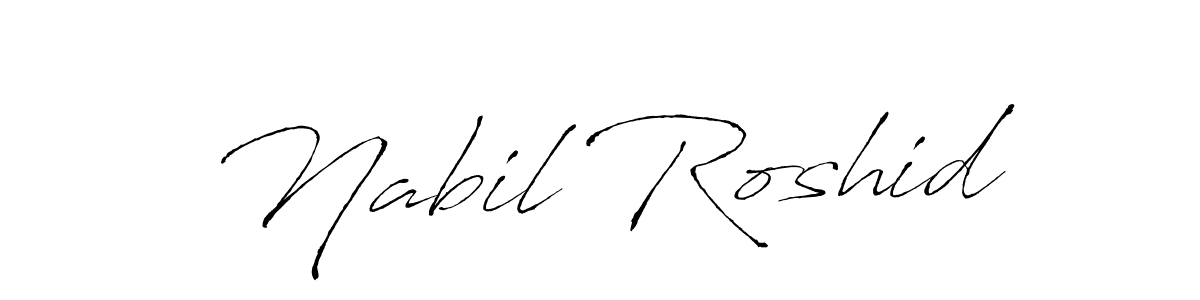 The best way (Antro_Vectra) to make a short signature is to pick only two or three words in your name. The name Nabil Roshid include a total of six letters. For converting this name. Nabil Roshid signature style 6 images and pictures png