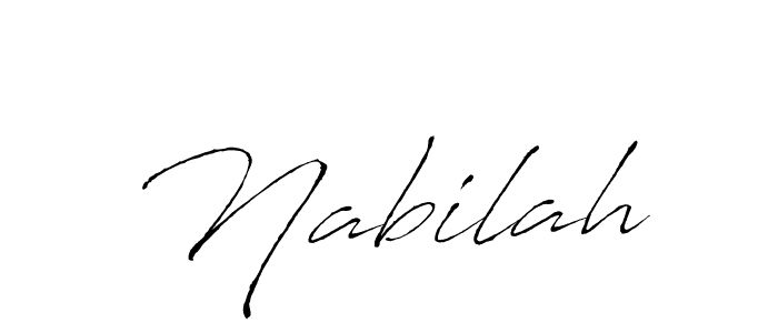 Create a beautiful signature design for name Nabilah. With this signature (Antro_Vectra) fonts, you can make a handwritten signature for free. Nabilah signature style 6 images and pictures png