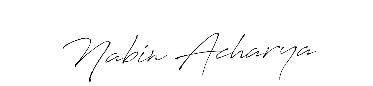 Antro_Vectra is a professional signature style that is perfect for those who want to add a touch of class to their signature. It is also a great choice for those who want to make their signature more unique. Get Nabin Acharya name to fancy signature for free. Nabin Acharya signature style 6 images and pictures png