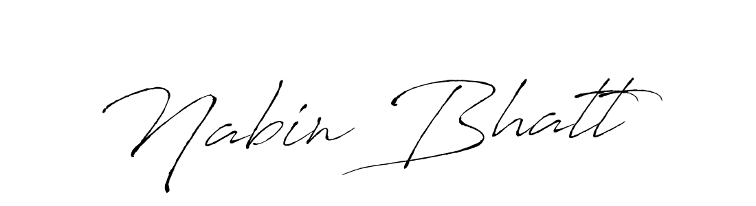 Antro_Vectra is a professional signature style that is perfect for those who want to add a touch of class to their signature. It is also a great choice for those who want to make their signature more unique. Get Nabin Bhatt name to fancy signature for free. Nabin Bhatt signature style 6 images and pictures png