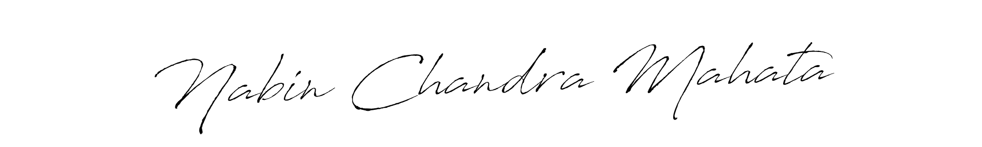 Also we have Nabin Chandra Mahata name is the best signature style. Create professional handwritten signature collection using Antro_Vectra autograph style. Nabin Chandra Mahata signature style 6 images and pictures png