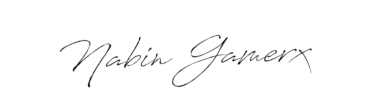 Similarly Antro_Vectra is the best handwritten signature design. Signature creator online .You can use it as an online autograph creator for name Nabin Gamerx. Nabin Gamerx signature style 6 images and pictures png