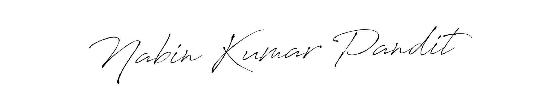 Make a beautiful signature design for name Nabin Kumar Pandit. With this signature (Antro_Vectra) style, you can create a handwritten signature for free. Nabin Kumar Pandit signature style 6 images and pictures png