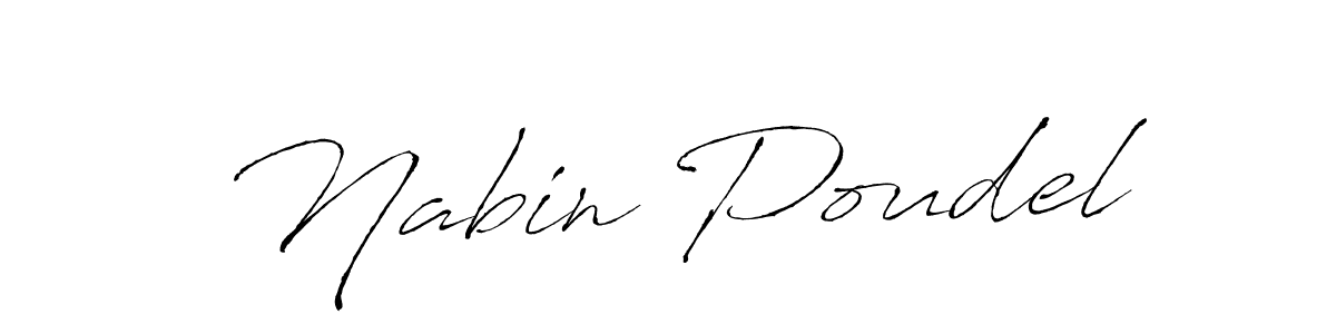 Nabin Poudel stylish signature style. Best Handwritten Sign (Antro_Vectra) for my name. Handwritten Signature Collection Ideas for my name Nabin Poudel. Nabin Poudel signature style 6 images and pictures png
