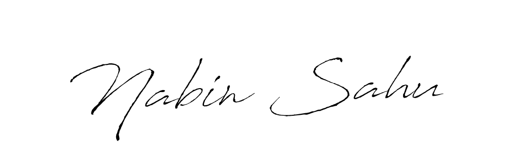 Nabin Sahu stylish signature style. Best Handwritten Sign (Antro_Vectra) for my name. Handwritten Signature Collection Ideas for my name Nabin Sahu. Nabin Sahu signature style 6 images and pictures png
