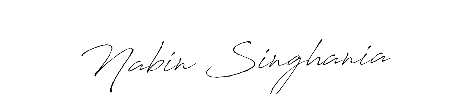 The best way (Antro_Vectra) to make a short signature is to pick only two or three words in your name. The name Nabin Singhania include a total of six letters. For converting this name. Nabin Singhania signature style 6 images and pictures png