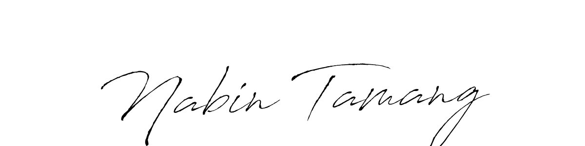 The best way (Antro_Vectra) to make a short signature is to pick only two or three words in your name. The name Nabin Tamang include a total of six letters. For converting this name. Nabin Tamang signature style 6 images and pictures png