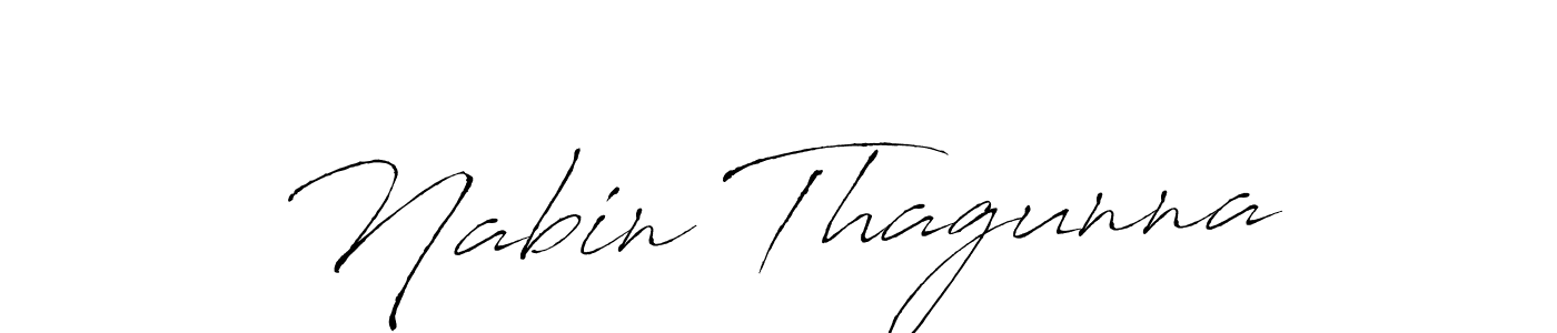 Make a beautiful signature design for name Nabin Thagunna. With this signature (Antro_Vectra) style, you can create a handwritten signature for free. Nabin Thagunna signature style 6 images and pictures png