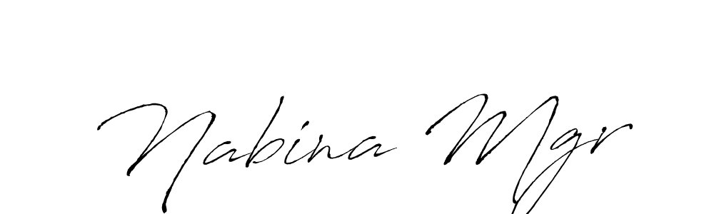 The best way (Antro_Vectra) to make a short signature is to pick only two or three words in your name. The name Nabina Mgr include a total of six letters. For converting this name. Nabina Mgr signature style 6 images and pictures png