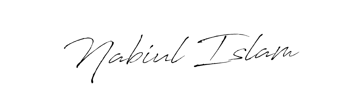 How to make Nabiul Islam name signature. Use Antro_Vectra style for creating short signs online. This is the latest handwritten sign. Nabiul Islam signature style 6 images and pictures png