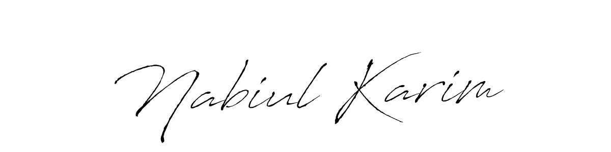 How to make Nabiul Karim signature? Antro_Vectra is a professional autograph style. Create handwritten signature for Nabiul Karim name. Nabiul Karim signature style 6 images and pictures png