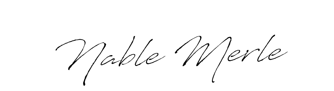 Similarly Antro_Vectra is the best handwritten signature design. Signature creator online .You can use it as an online autograph creator for name Nable Merle. Nable Merle signature style 6 images and pictures png