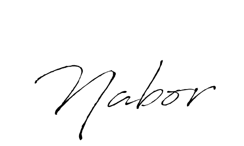 How to make Nabor name signature. Use Antro_Vectra style for creating short signs online. This is the latest handwritten sign. Nabor signature style 6 images and pictures png