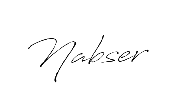 Create a beautiful signature design for name Nabser. With this signature (Antro_Vectra) fonts, you can make a handwritten signature for free. Nabser signature style 6 images and pictures png