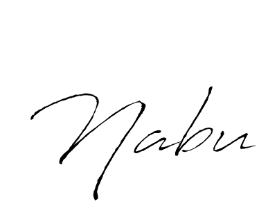Make a beautiful signature design for name Nabu. With this signature (Antro_Vectra) style, you can create a handwritten signature for free. Nabu signature style 6 images and pictures png