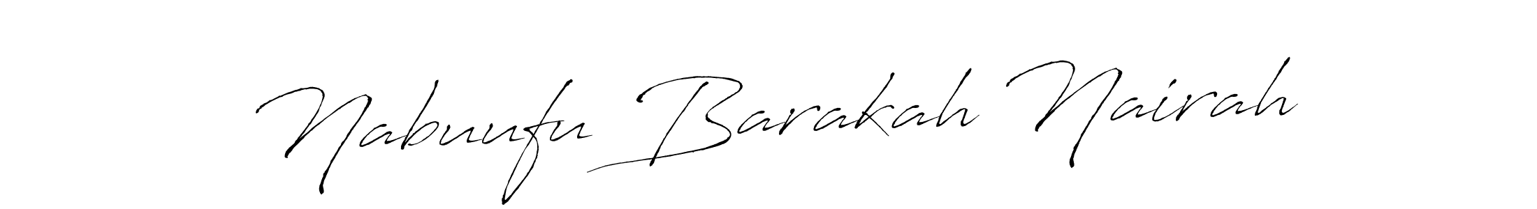 How to make Nabuufu Barakah Nairah signature? Antro_Vectra is a professional autograph style. Create handwritten signature for Nabuufu Barakah Nairah name. Nabuufu Barakah Nairah signature style 6 images and pictures png