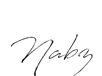 Nabz stylish signature style. Best Handwritten Sign (Antro_Vectra) for my name. Handwritten Signature Collection Ideas for my name Nabz. Nabz signature style 6 images and pictures png