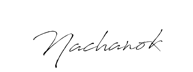 You should practise on your own different ways (Antro_Vectra) to write your name (Nachanok) in signature. don't let someone else do it for you. Nachanok signature style 6 images and pictures png