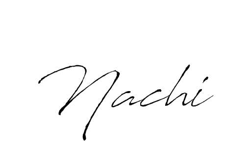 Create a beautiful signature design for name Nachi. With this signature (Antro_Vectra) fonts, you can make a handwritten signature for free. Nachi signature style 6 images and pictures png