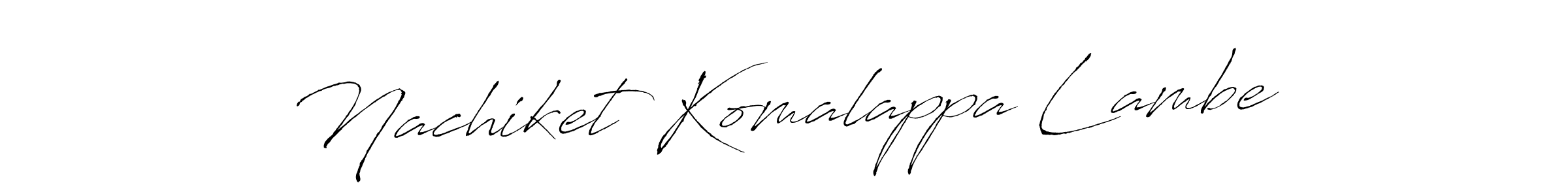 Design your own signature with our free online signature maker. With this signature software, you can create a handwritten (Antro_Vectra) signature for name Nachiket Komalappa Lambe. Nachiket Komalappa Lambe signature style 6 images and pictures png