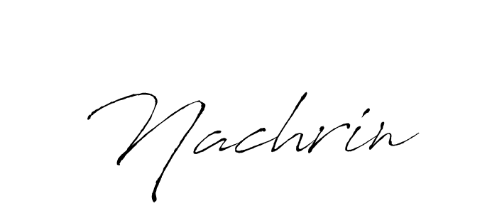 Make a beautiful signature design for name Nachrin. With this signature (Antro_Vectra) style, you can create a handwritten signature for free. Nachrin signature style 6 images and pictures png