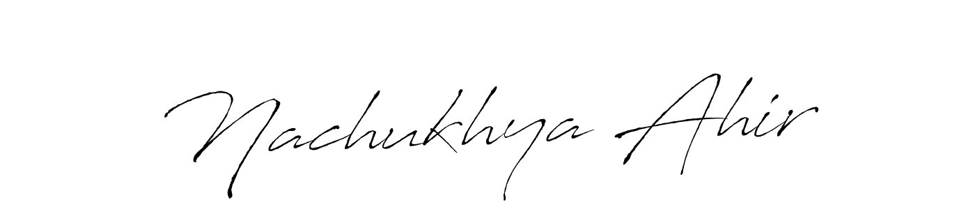 Make a beautiful signature design for name Nachukhya Ahir. Use this online signature maker to create a handwritten signature for free. Nachukhya Ahir signature style 6 images and pictures png