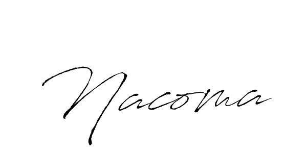 The best way (Antro_Vectra) to make a short signature is to pick only two or three words in your name. The name Nacoma include a total of six letters. For converting this name. Nacoma signature style 6 images and pictures png