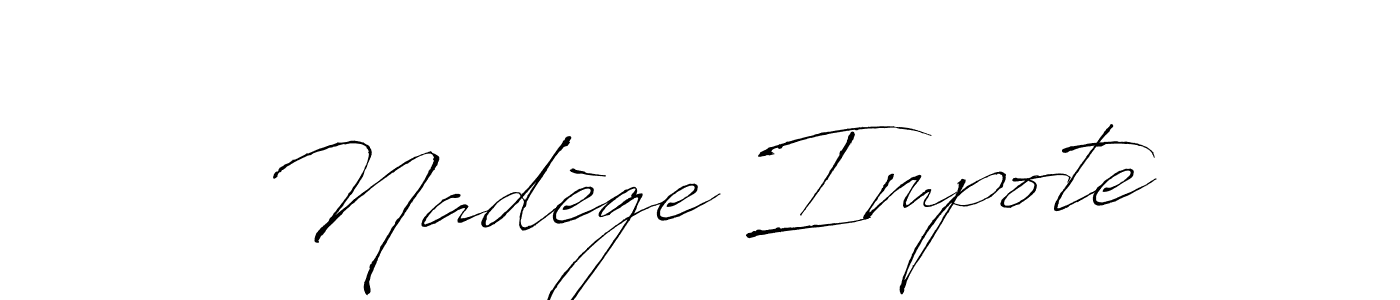 if you are searching for the best signature style for your name Nadège Impote. so please give up your signature search. here we have designed multiple signature styles  using Antro_Vectra. Nadège Impote signature style 6 images and pictures png