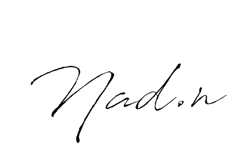 Design your own signature with our free online signature maker. With this signature software, you can create a handwritten (Antro_Vectra) signature for name Nad.n. Nad.n signature style 6 images and pictures png