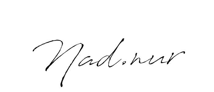 Antro_Vectra is a professional signature style that is perfect for those who want to add a touch of class to their signature. It is also a great choice for those who want to make their signature more unique. Get Nad.nur name to fancy signature for free. Nad.nur signature style 6 images and pictures png