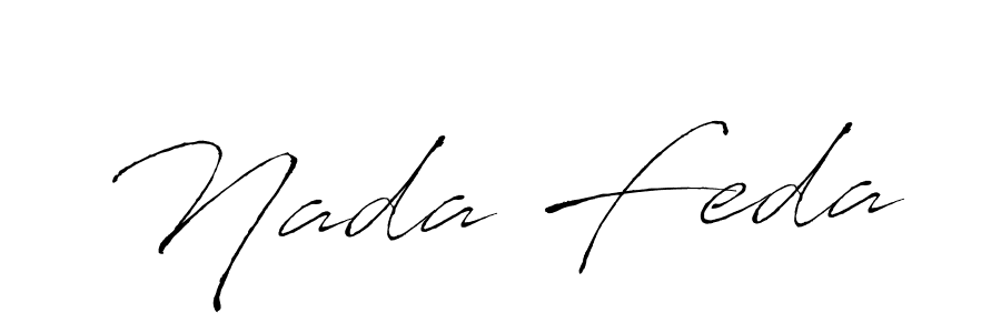 You should practise on your own different ways (Antro_Vectra) to write your name (Nada Feda) in signature. don't let someone else do it for you. Nada Feda signature style 6 images and pictures png