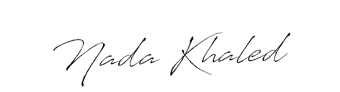 Nada Khaled stylish signature style. Best Handwritten Sign (Antro_Vectra) for my name. Handwritten Signature Collection Ideas for my name Nada Khaled. Nada Khaled signature style 6 images and pictures png