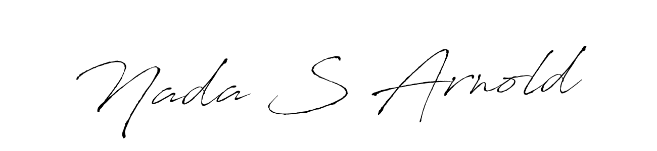 Use a signature maker to create a handwritten signature online. With this signature software, you can design (Antro_Vectra) your own signature for name Nada S Arnold. Nada S Arnold signature style 6 images and pictures png