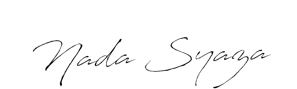 Once you've used our free online signature maker to create your best signature Antro_Vectra style, it's time to enjoy all of the benefits that Nada Syaza name signing documents. Nada Syaza signature style 6 images and pictures png