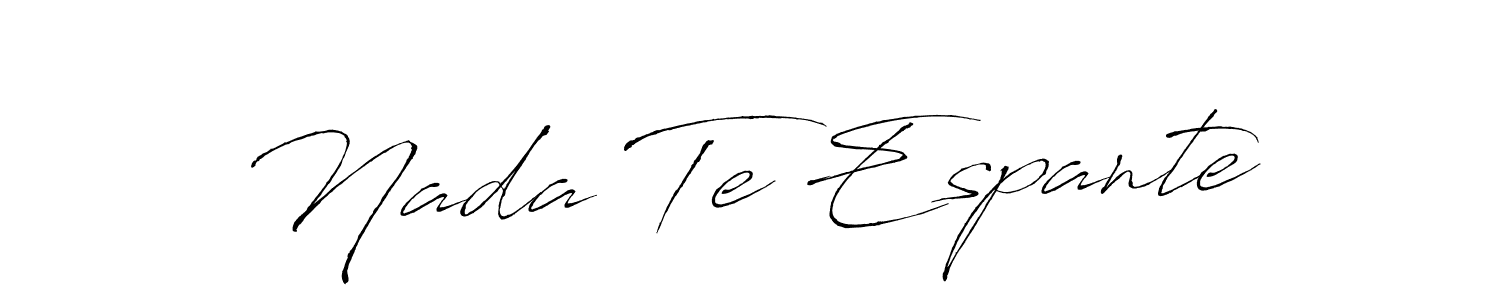 How to make Nada Te Espante name signature. Use Antro_Vectra style for creating short signs online. This is the latest handwritten sign. Nada Te Espante signature style 6 images and pictures png