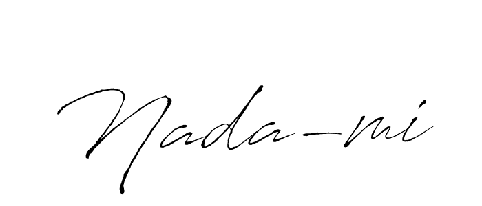 Nada-mi stylish signature style. Best Handwritten Sign (Antro_Vectra) for my name. Handwritten Signature Collection Ideas for my name Nada-mi. Nada-mi signature style 6 images and pictures png