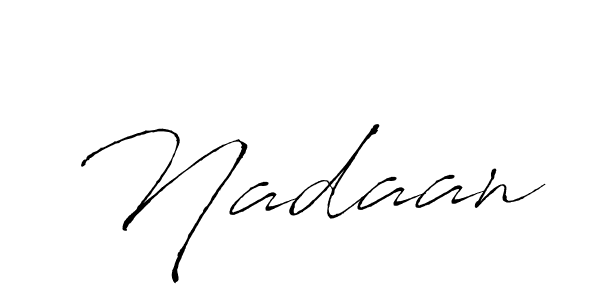 Use a signature maker to create a handwritten signature online. With this signature software, you can design (Antro_Vectra) your own signature for name Nadaan. Nadaan signature style 6 images and pictures png
