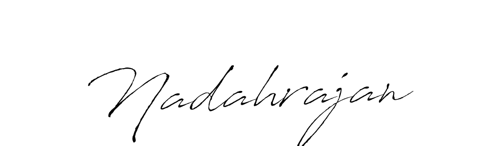 Antro_Vectra is a professional signature style that is perfect for those who want to add a touch of class to their signature. It is also a great choice for those who want to make their signature more unique. Get Nadahrajan name to fancy signature for free. Nadahrajan signature style 6 images and pictures png