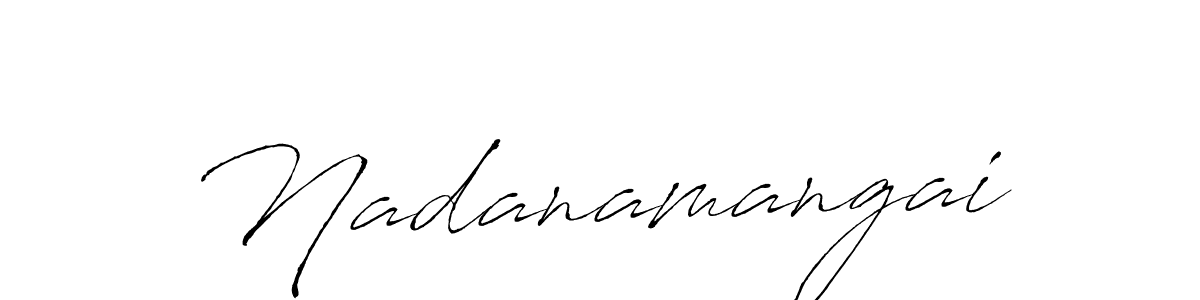 How to make Nadanamangai name signature. Use Antro_Vectra style for creating short signs online. This is the latest handwritten sign. Nadanamangai signature style 6 images and pictures png