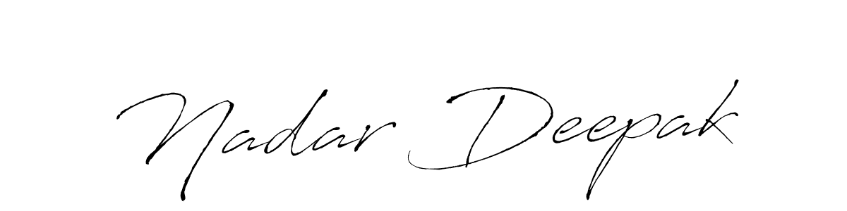 This is the best signature style for the Nadar Deepak name. Also you like these signature font (Antro_Vectra). Mix name signature. Nadar Deepak signature style 6 images and pictures png