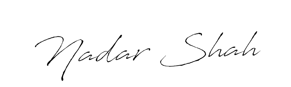 Make a beautiful signature design for name Nadar Shah. With this signature (Antro_Vectra) style, you can create a handwritten signature for free. Nadar Shah signature style 6 images and pictures png