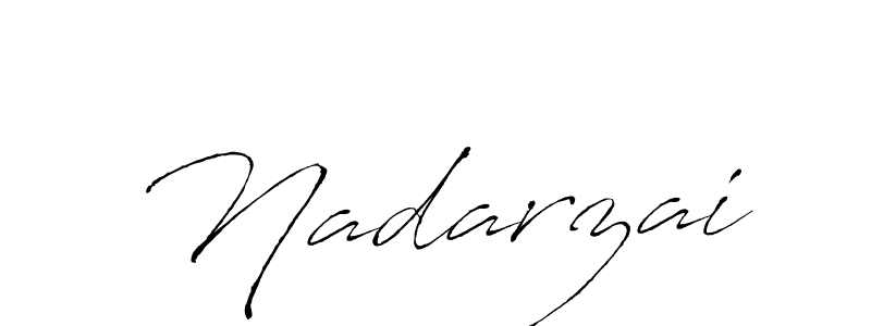 How to make Nadarzai signature? Antro_Vectra is a professional autograph style. Create handwritten signature for Nadarzai name. Nadarzai signature style 6 images and pictures png