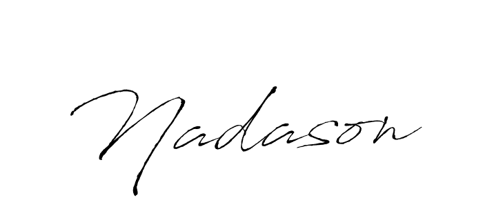 How to make Nadason name signature. Use Antro_Vectra style for creating short signs online. This is the latest handwritten sign. Nadason signature style 6 images and pictures png