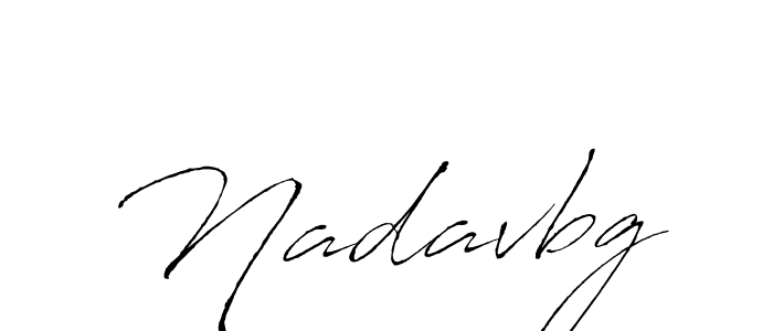 How to make Nadavbg signature? Antro_Vectra is a professional autograph style. Create handwritten signature for Nadavbg name. Nadavbg signature style 6 images and pictures png